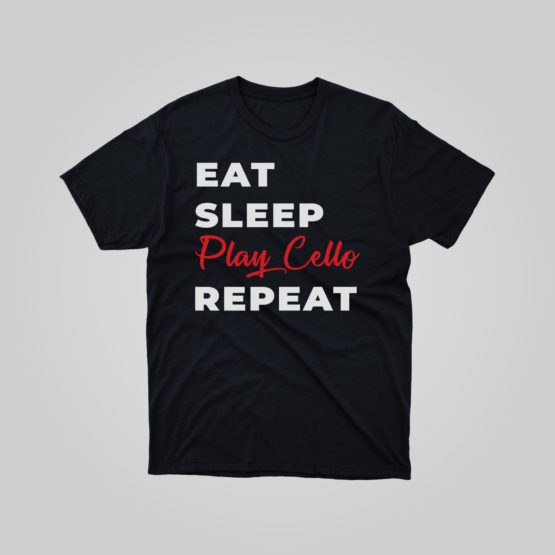 Camiseta Eat, Sleep, Play Cello, Repeat - Image 3