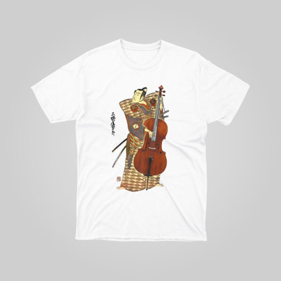 Camiseta Samurai Playing Cello - Image 3