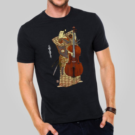 Camiseta Samurai Playing Cello